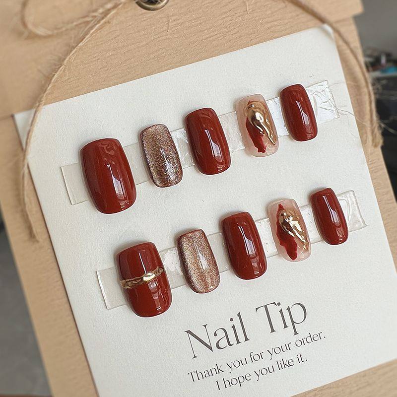 显白轻奢穿戴甲美甲成品高级感手工光疗国风新娘指甲贴片2023新款,淘宝优惠券,粉丝福利购,淘宝优惠卷