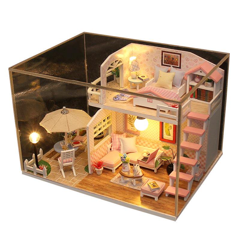 生日礼物儿童过家家玩具女孩小房子迷你仿真娃娃屋8-10 9 11 12岁