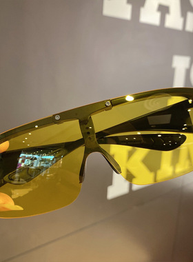 墨镜大框可上翻防远光灯