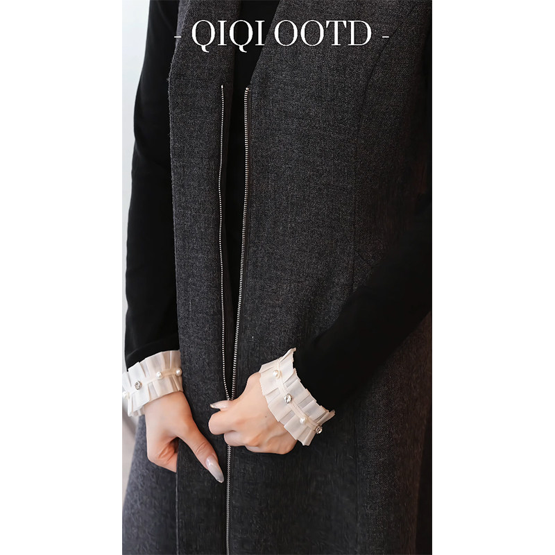 柒院家大码女装高级感毛呢背心连衣裙2025秋冬宽松遮肉减龄中长裙,淘宝优惠券,粉丝福利购,淘宝优惠卷