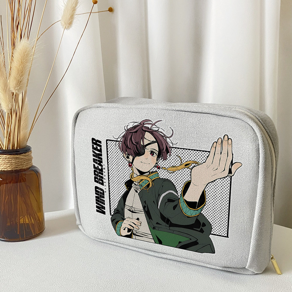 漫能防风铃防风少年笔袋文具盒收纳袋大容量日本动漫周边二次元,淘宝优惠券,粉丝福利购,淘宝优惠卷