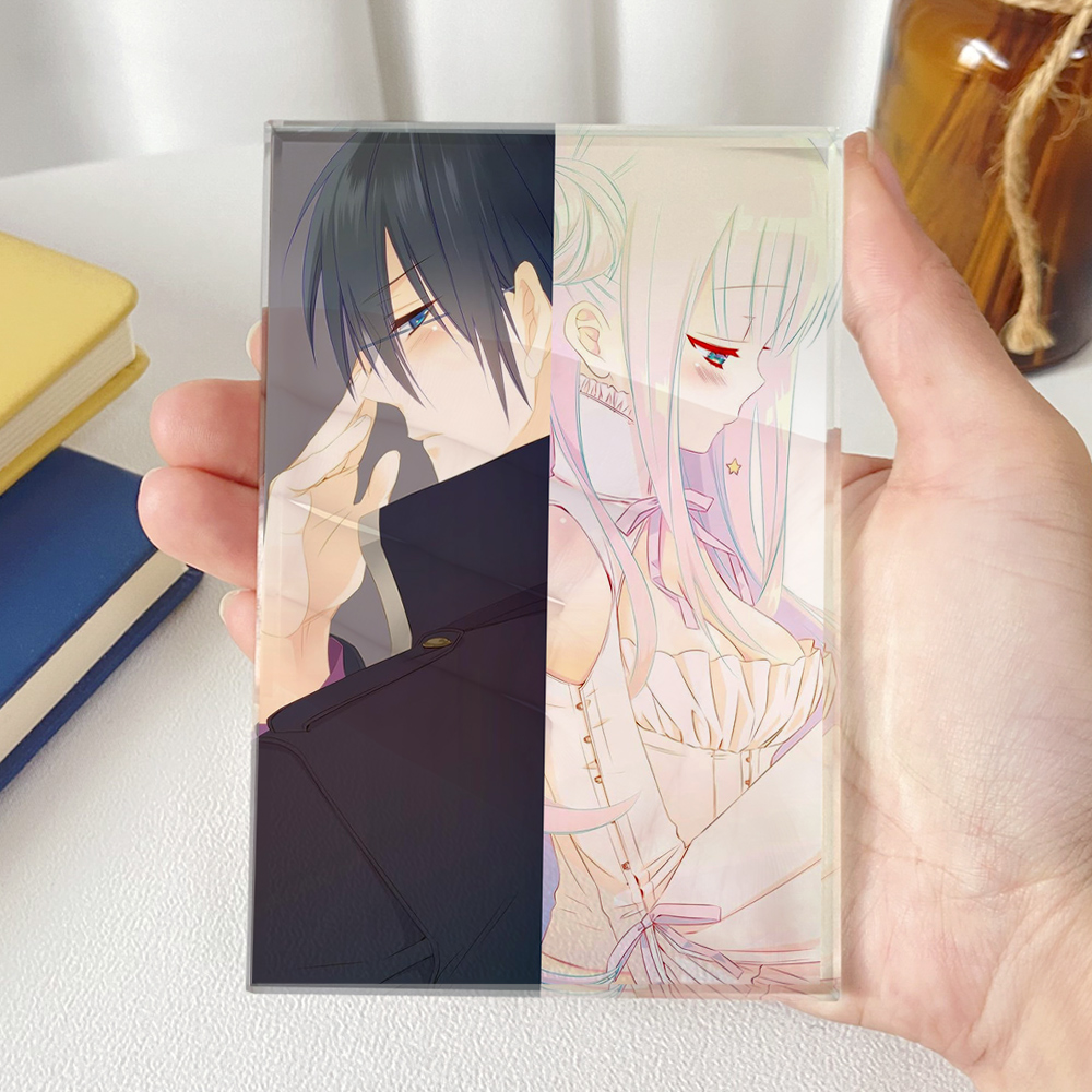 魔法少女与恶相互为敌水晶立牌日系透明摆件二次元个性动漫周边 - 图2