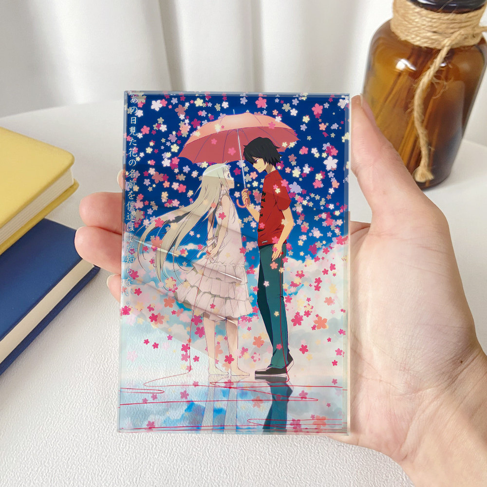 漫能未闻花名水晶立牌本间芽衣子桌面摆件日本动漫周边二次元礼物,淘宝优惠券,粉丝福利购,淘宝优惠卷