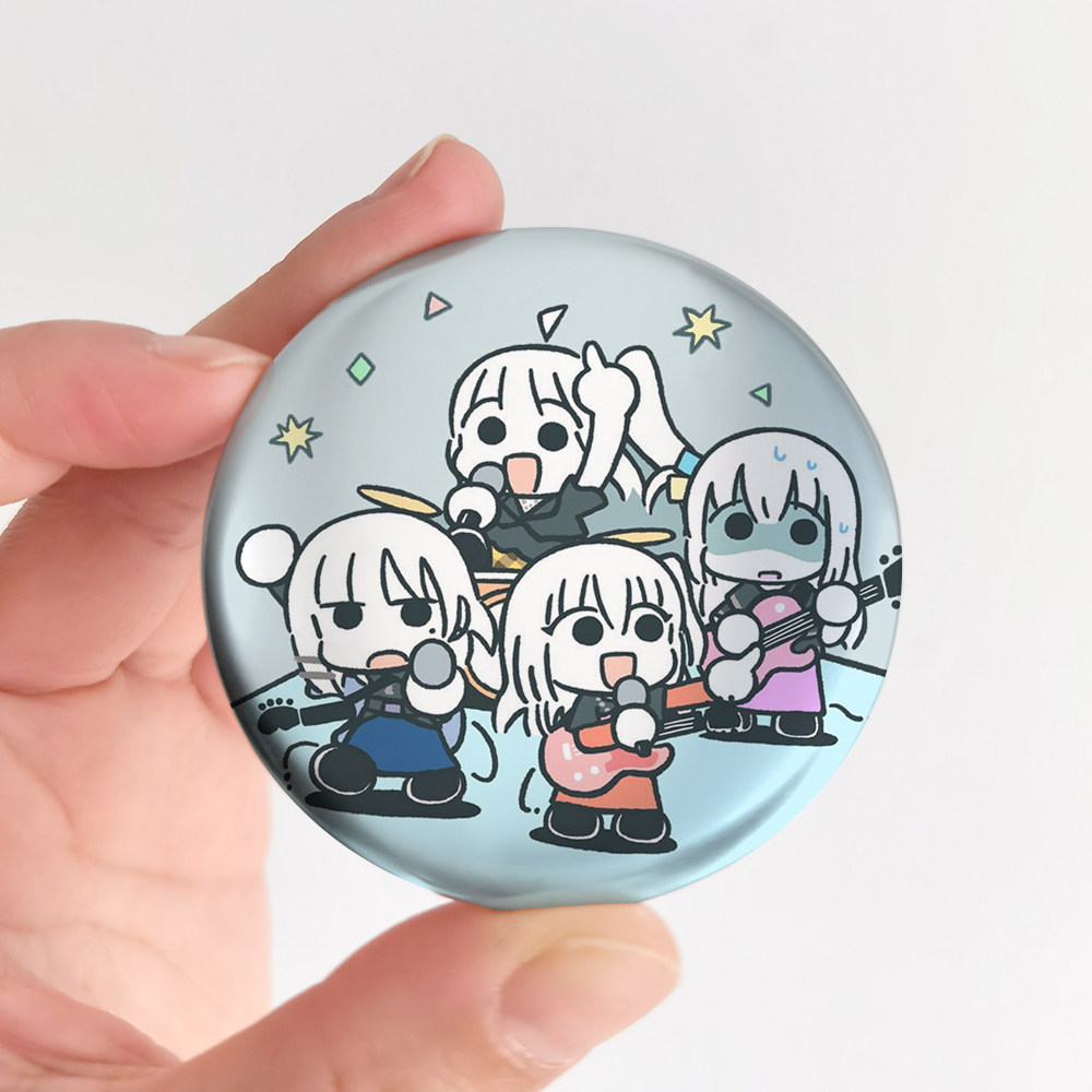 漫能孤独摇滚后藤独虹夏山田凉喜多郁代吧唧银色金属徽章动漫周边,淘宝优惠券,粉丝福利购,淘宝优惠卷