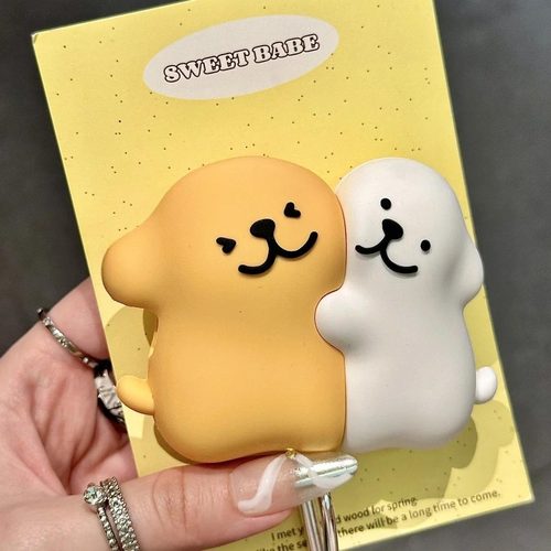 可爱贴贴拥抱线条小狗适用vivotwsAir3Pro耳机壳vivotws4保护套iQOOtwsAir2小众3e全包A4防摔A2软盒1i/1e男女 - 图0