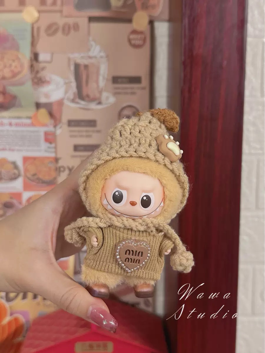 适用拉布布四代4.0迷你版娃衣10cm套装衣服衣服可爱labubu套装 - 图0