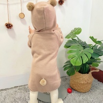 ins wind cute little bear baby conjoined clothes fall new bag farting Korean version baby khae knit one-piece clothes