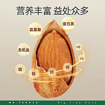 新农哥大颗粒笑口巴旦木450g罐装手剥坚果[5元优惠券]-寻折猪
