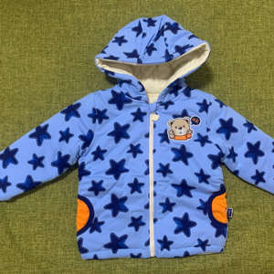 安塞尔斯儿童棉服纯棉男童秋季冬季童装宝宝带帽风衣上衣小童婴儿