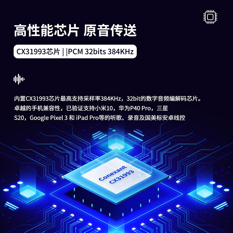 轮声CT6解码线耳放小尾巴CX31993转接器HIFI数字音频TYPE-C声卡头-图0