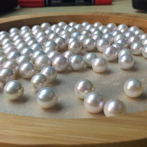 正圆微瑕爱迪生珍珠 白色淡水珍珠 裸珠 可制作吊坠戒指耳饰手链 - 图2