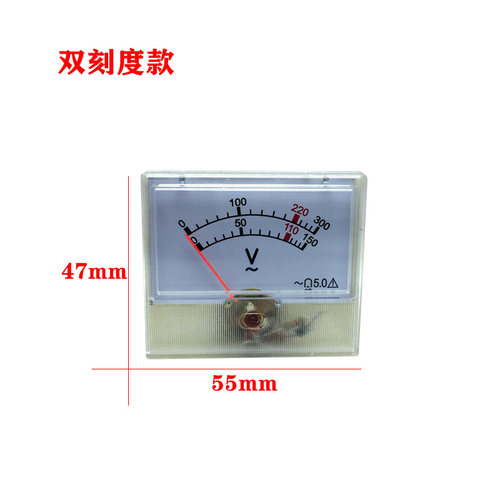 稳压器调压器电压指示91L18仿日表300V/450V老款交流指针式电压表 - 图2