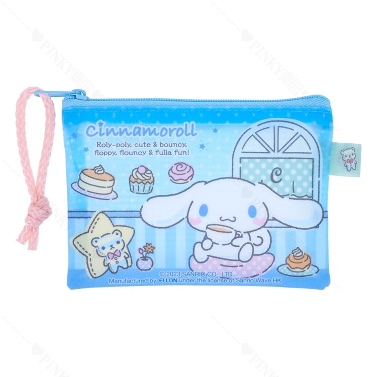 香港正版sanrio 大口仔 卡通创意闪纱拉链卡片收纳袋口红杂物卡包,淘宝优惠券,粉丝福利购,淘宝优惠卷