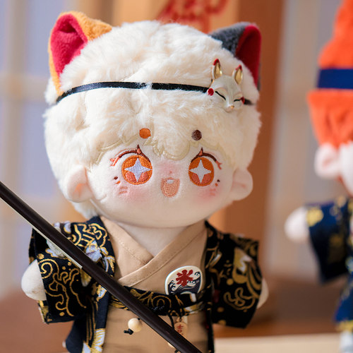 原创设计金狐夏日祭20cm娃衣和风浴衣和服无属性棉花娃娃衣服套装 - 图1