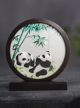 成都蜀绣绣娘纯手工制作工艺品