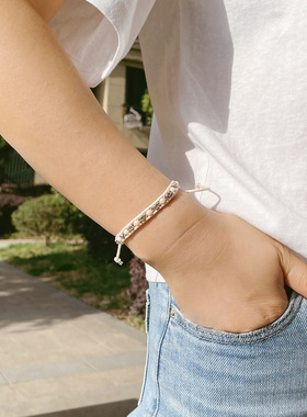 手工编织水晶波西米亚民族风手链