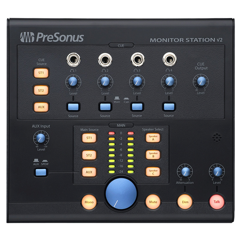 PreSonus Monitor Station V2监听控制器 4路耳放对讲器包邮-图1