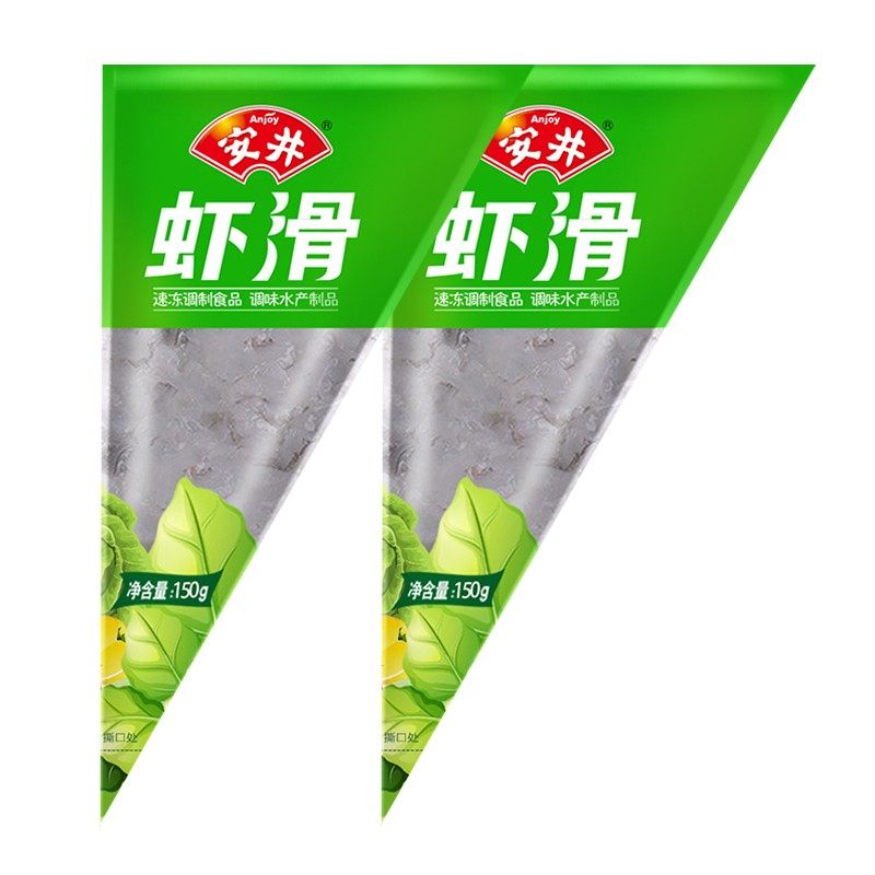 安井虾滑新鲜火锅店丸子专用虾球青虾滑冷冻虾肉手打挤袋150g家用,淘宝优惠券,粉丝福利购,淘宝优惠卷