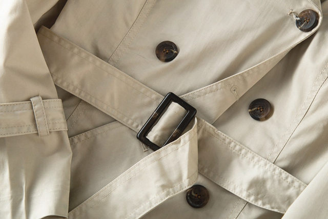 Short coat slim basic solid color commuter windbreaker