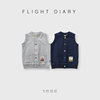MIKI cartoon cotton embroidered vest spring and autumn style