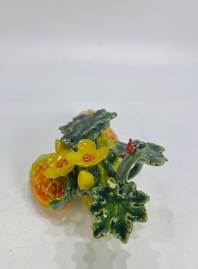 苦瓜陶瓷摆件客厅家居书房装饰品供奉送礼长21高12