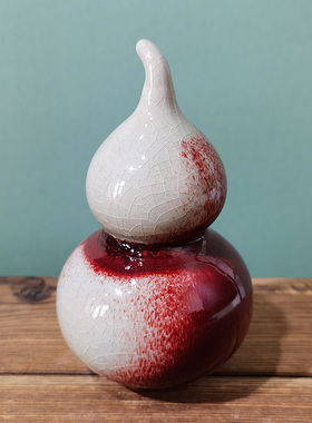 钧瓷葫芦摆件招财风水家居饰品开业乔迁创意工艺礼品陶瓷福禄葫芦