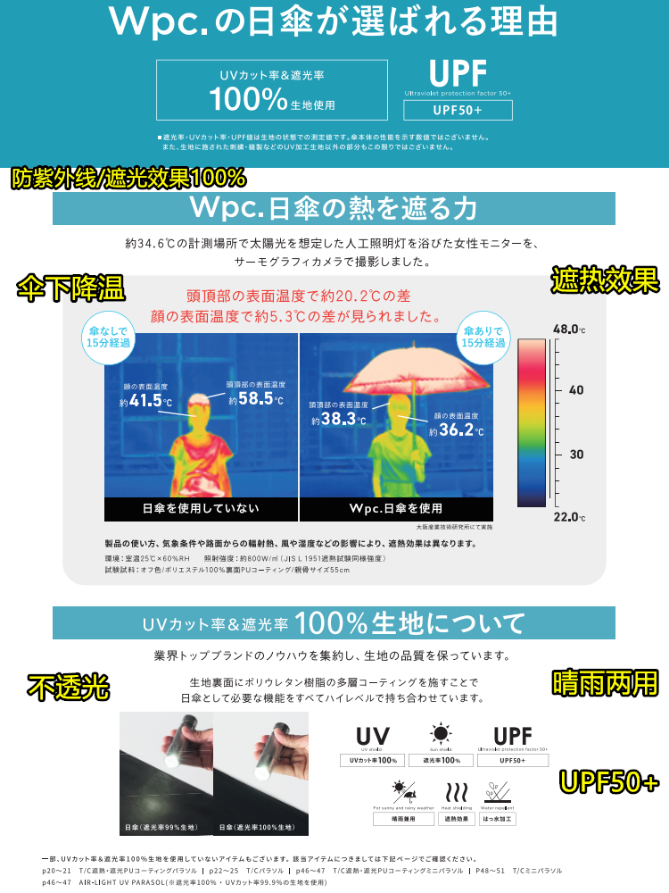 日本Wpc防晒伞遮阳防紫外线uv晴雨两用弯钩女超轻便携小巧太阳伞 - 图2