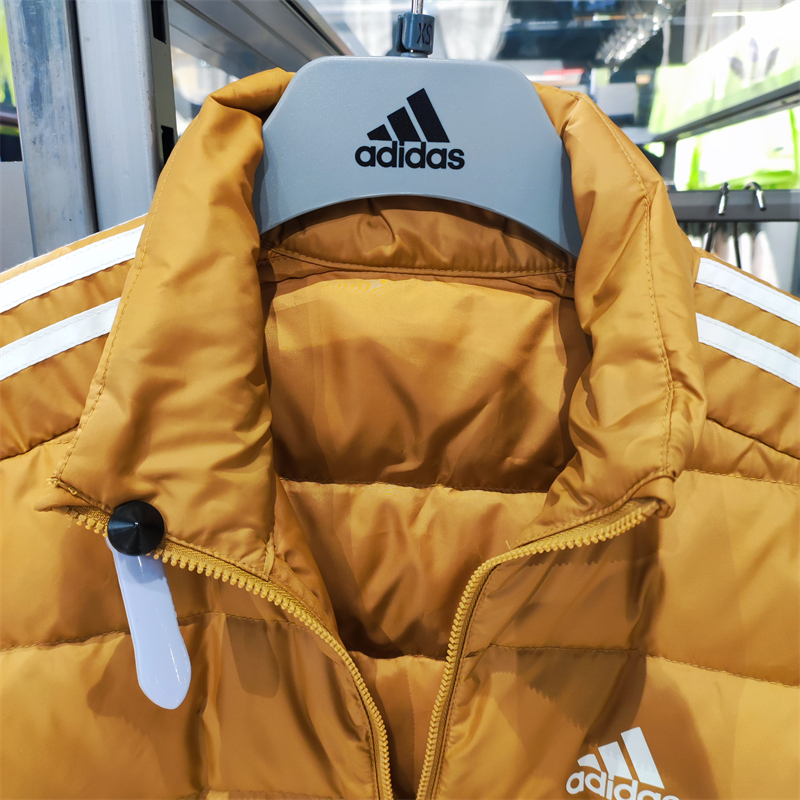 正品Adidas/阿迪达斯男子新款保暖羽绒服休闲立领运动外套 HK4646 - 图2