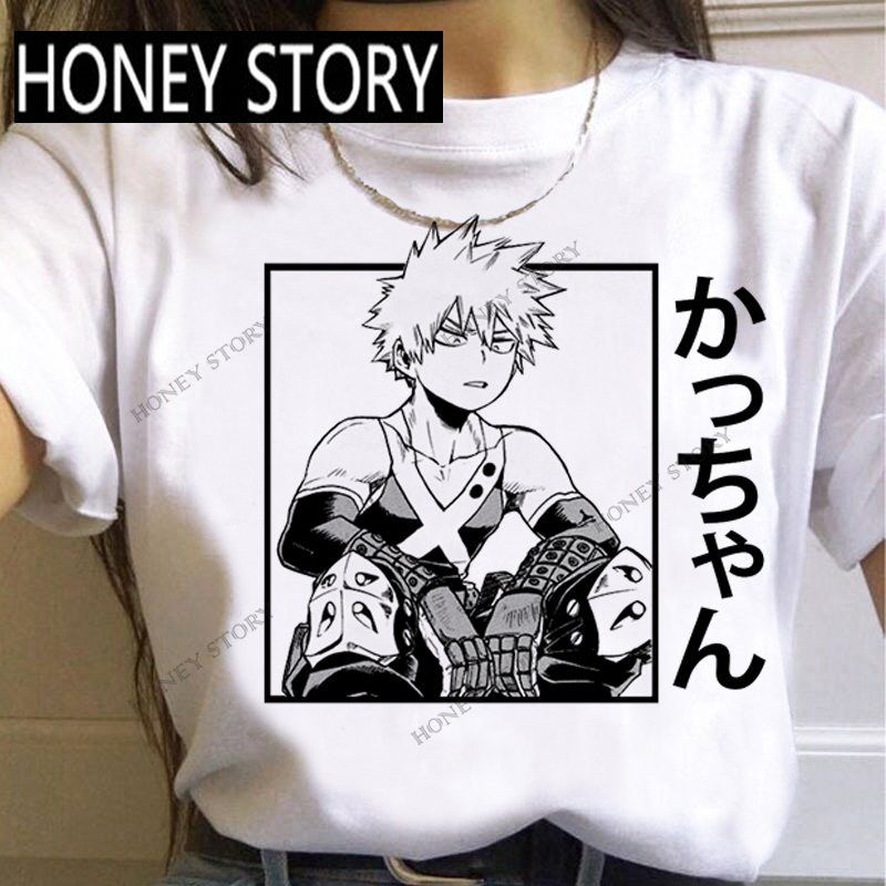 Japanese Anime My Hero Academia T Shirt动漫我的英雄学院女T恤 - 图1