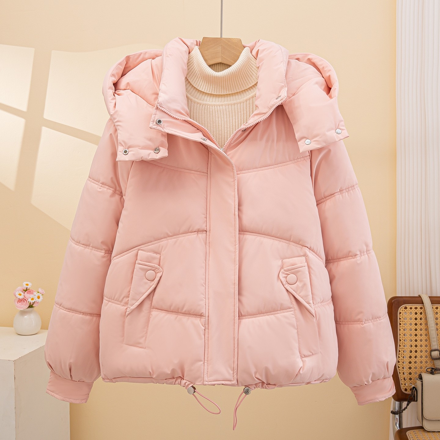 今年流行羽绒棉服女2025冬季新款小个子爆款棉服棉袄短款保暖外套,淘宝优惠券,粉丝福利购,淘宝优惠卷