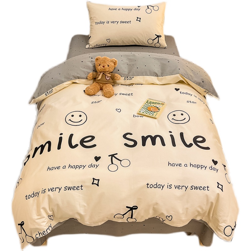 无印良品全棉四件套纯棉ins被套床单 卡通儿童学生单人宿舍三件套,淘宝优惠券,粉丝福利购,淘宝优惠卷