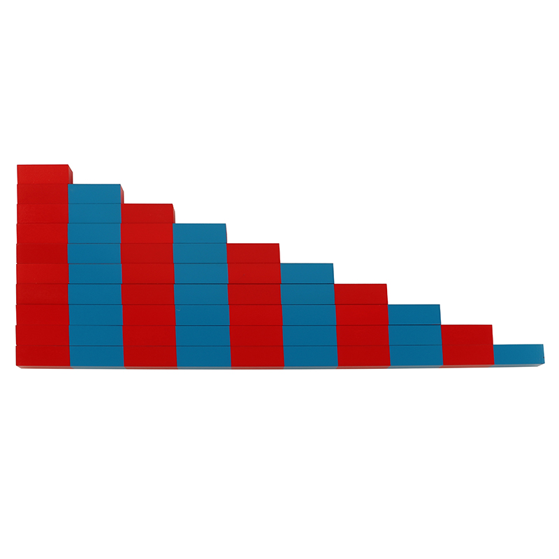 益智早教蒙氏数学教具红蓝数棒家庭装专业版蒙台蒙特梭利幼儿玩具