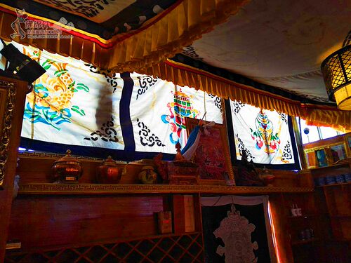 订制用品宝顶天棚金刚杵布料宫殿臧式餐厅酒店居家饰寺院装修制作 - 图3