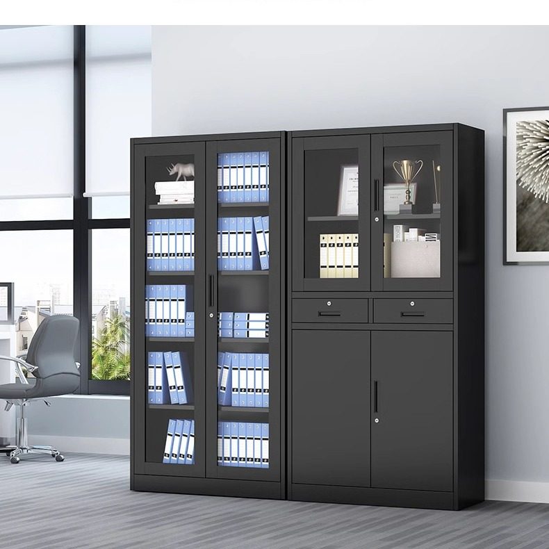 办公室收纳资料档案凭证黑色文件柜员工宿舍更衣室铁皮储物换衣柜,淘宝优惠券,粉丝福利购,淘宝优惠卷