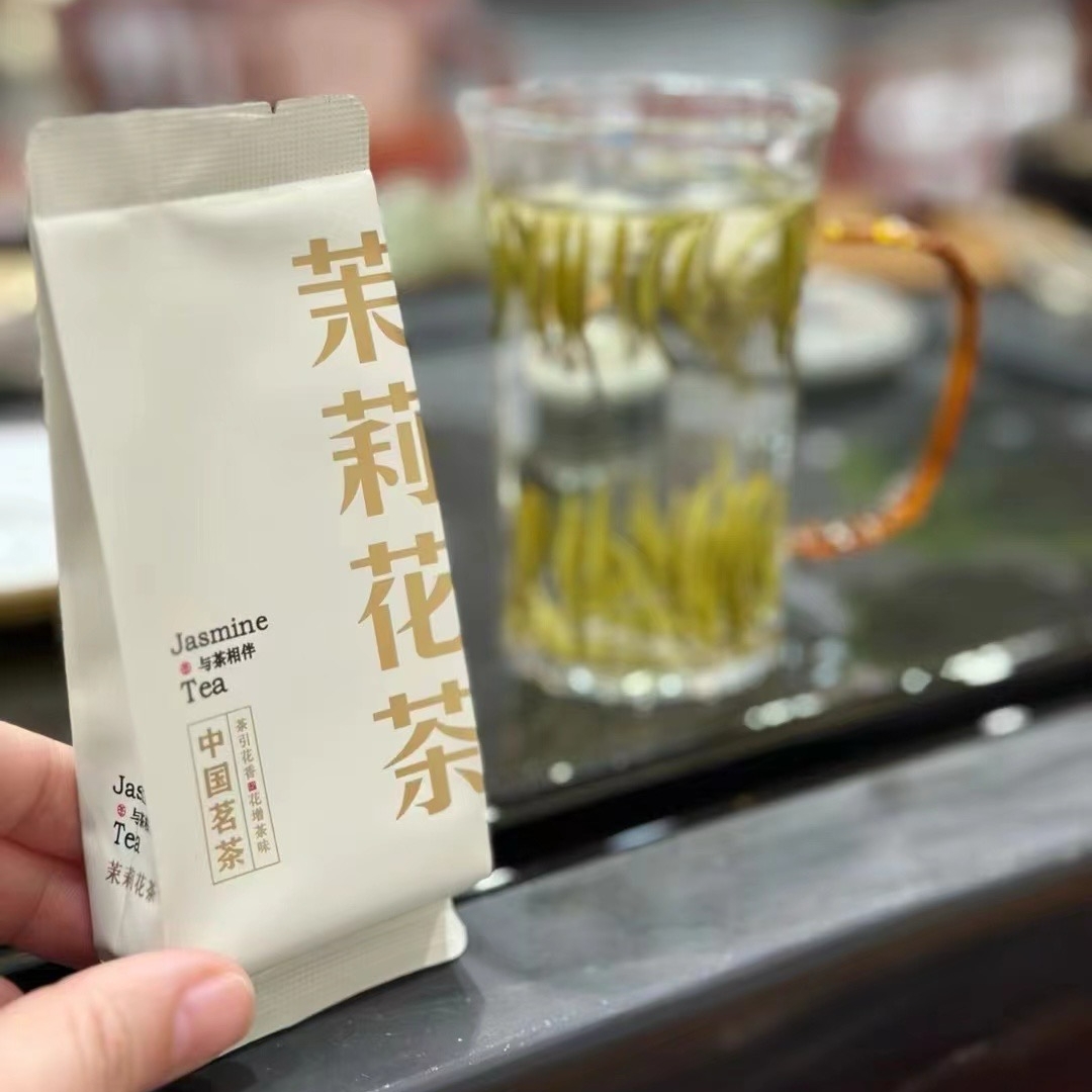 茉莉花茶新茶茉莉针王银针王飘雪茶叶兰妃小袋装浓香型白毫礼盒茶-图1