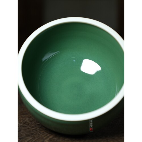 龙泉青瓷名师吴国峰象罐茶叶罐普洱储茶罐大号手工密封普洱醒茶罐 - 图1