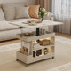 Cream style living room functional liftable folding coffee table