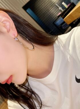 小众设计浪漫感紫色甜美森系圆环
