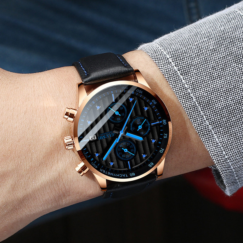 贝罗仕新概念时尚撞色潮流男士手表 丹丹数码自营店国产腕表