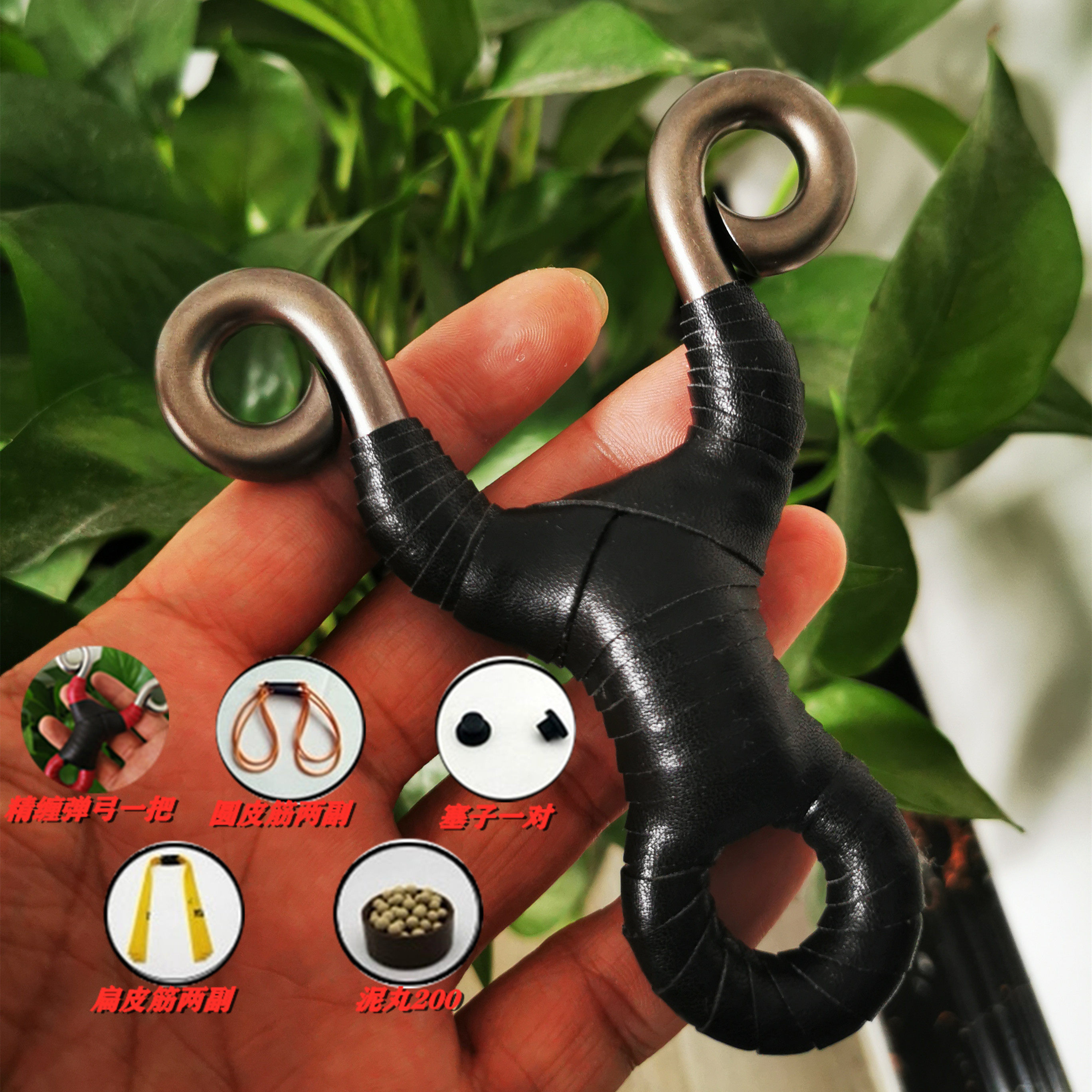 高档304不锈钢弹弓大全手工冷弯n传统弓高精准大威力半闭口直板反