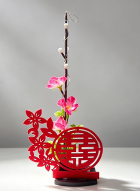 婚宴生日摆盘装饰花新款