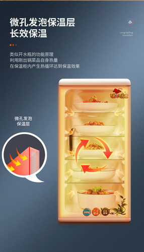 同悦饭菜保温柜家用小型冬天厨房热菜宝餐桌放菜箱加热神器配件 - 图0