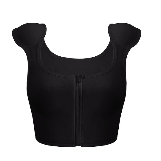 Corsé COS ropa interior chaleco hombrera artefacto invisible sin rastro mujer disfrazada de hombre con grandes pechos mostrando pequeña exposición cómica Firefly