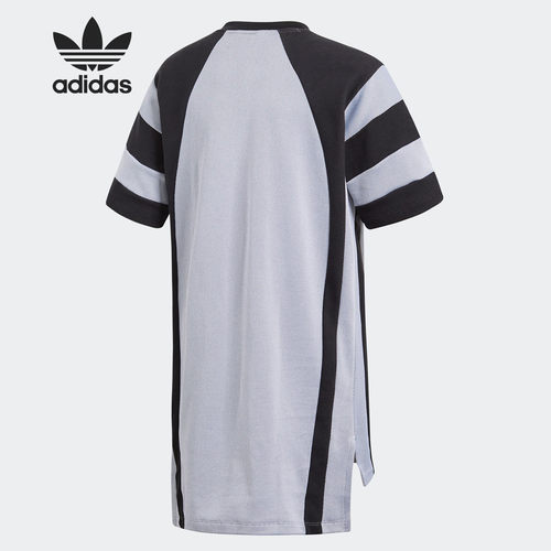 Adidas/阿迪达斯三叶草儿童时尚潮流休闲舒适运动连衣裙CD8402 - 图0