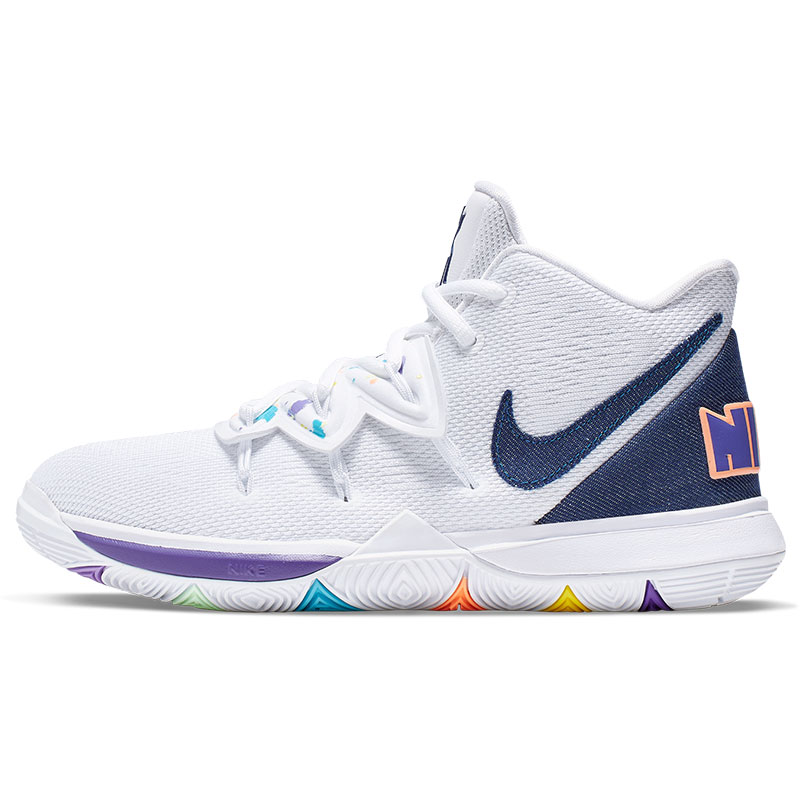 Nike/耐克正品Kyrie 5 GS女子大童耐磨透气篮球鞋AQ2456-101-图3