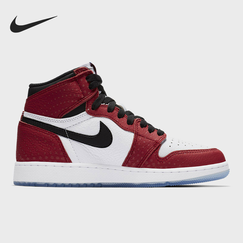 Nike/耐克Air Jordan 1 AJ1儿童休闲舒适高帮运动鞋575441-602-图1