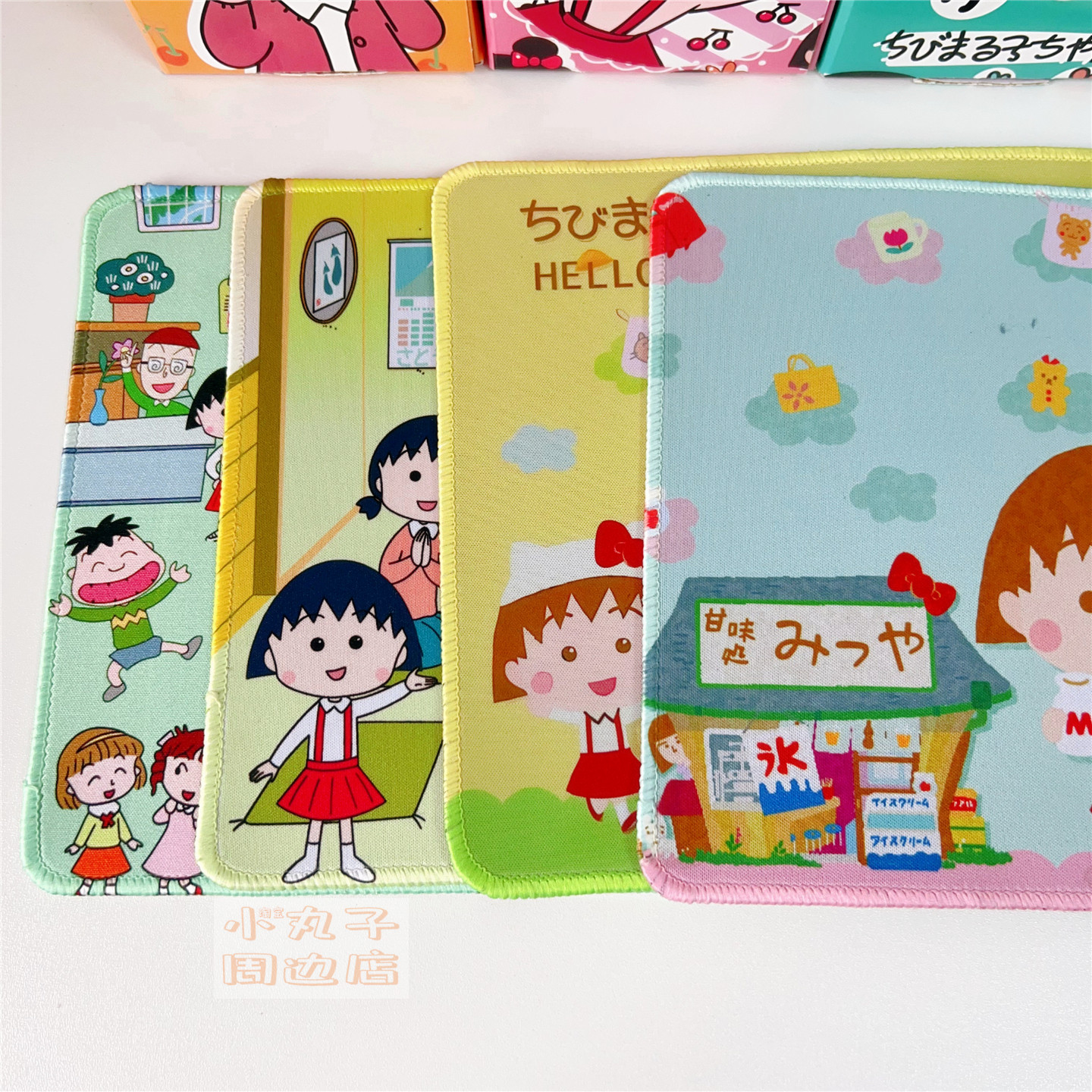 樱桃小丸子周边全家福同学款可爱复古动漫鼠标垫电脑桌面防滑垫子,淘宝优惠券,粉丝福利购,淘宝优惠卷