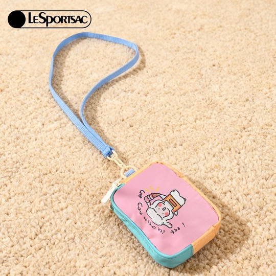 LeSportsac乐播诗25新款小羊波德莱尔拼色卡通化妆包隔层手拿包女