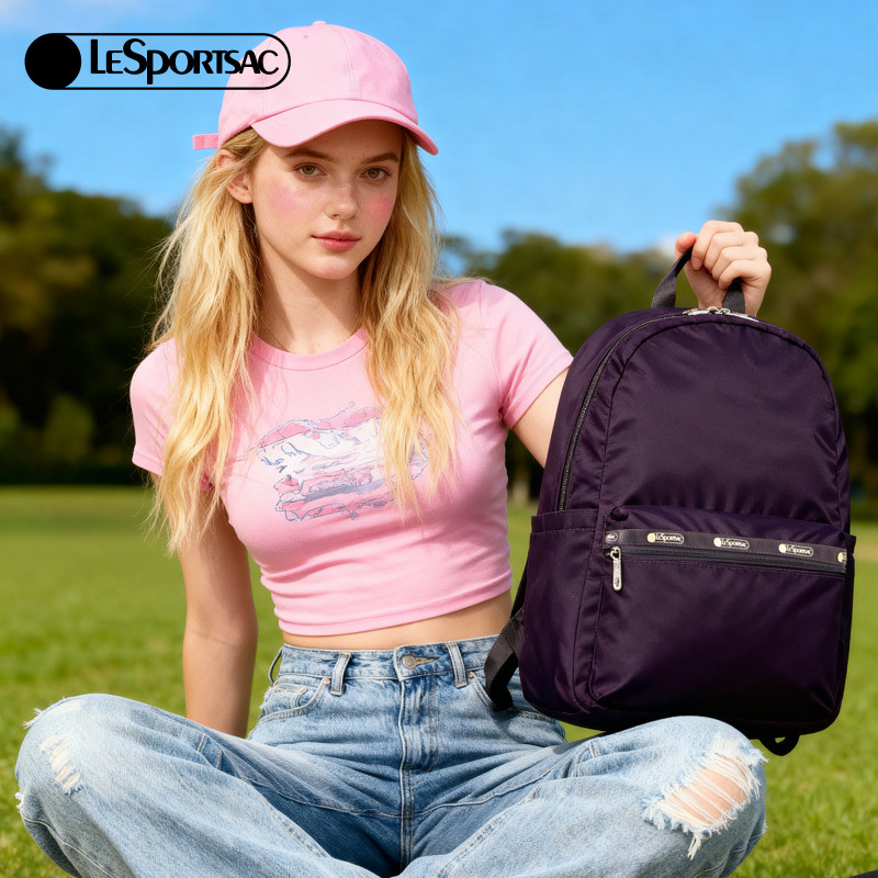 LeSportsac乐播诗新款Trendy潮流系列简约电脑背包大容量双肩包,淘宝优惠券,粉丝福利购,淘宝优惠卷