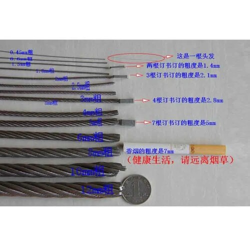 304不锈钢钢丝绳 葡萄架大棚升降晾衣架细软钢丝绳 1.5mm - 图0